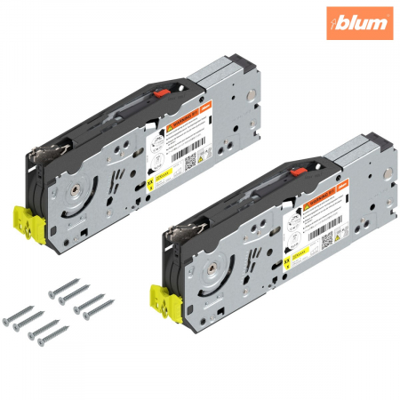 Sisteme deschidere usi - Sistem de ridicare pentru uşă pliantă AVENTOS HF top, Mecanism de ridicare (set), LF=10000-19300 (la 2 bucăţi), prin înşurubare, pentru Potrivit pentru SERVO-DRIVE, finisaj zincat 22F2800