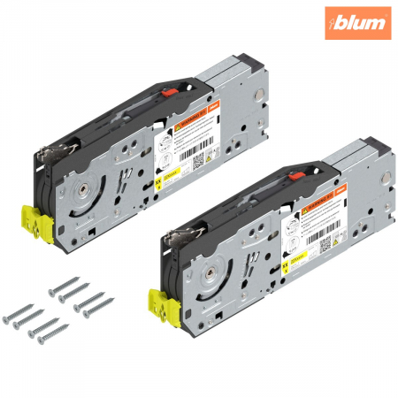 Sisteme deschidere usi - Sistem de ridicare pentru uşă pliantă AVENTOS HF top, Mecanism de ridicare (set), LF=2700-13500 (la 2 bucăţi), prin înşurubare, pentru Potrivit pentru SERVO-DRIVE, finisaj zincat 22F2500