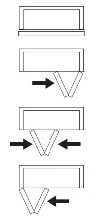 Sistem usi pliante Axis Free pentru o usa - doua panouri [2]