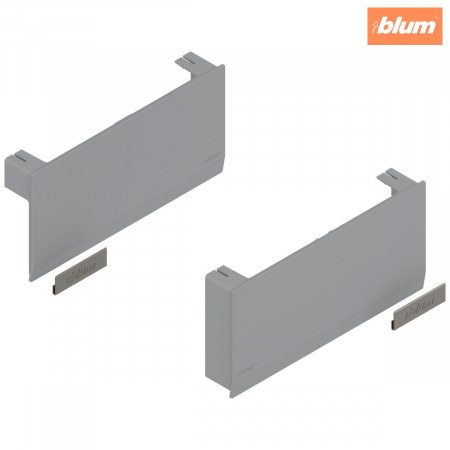 Aventos - Sisteme de ridicare AVENTOS HK top, Capac de acoperire pentru mecanismul de ridicare, neted, dreapta+stânga, finisaj gri-deschis/inox-g. 22K8000