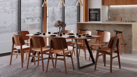 Structura birou HA Side, pentru lungime blat 1600 mm, finisaj negru [4]