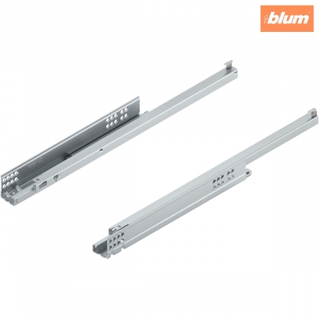Glisiere - TANDEM TIP-ON Extragere parţială, Glisare, 30 kg, NL=500 mm, pentru Grosime material placă 11-16 mm, pt cuplaj, stânga/dreapta, finisaj zincat 550H5000T