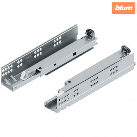 Glisiere - TANDEM TIP-ON Extragere totală, Glisare, 30 kg, NL=270 mm, pentru Grosime material placă 17-19 mm, pt cuplaj, stânga/dreapta, finisaj zincat 560F2700T