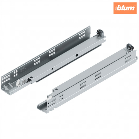 Glisiere - TANDEM TIP-ON Extragere totală, Glisare, 30 kg, NL=400 mm, pentru Grosime material placă 17-19 mm, pt cuplaj, stânga/dreapta, finisaj zincat 560F4000T