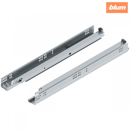 Glisiere - TANDEM TIP-ON Extragere totală, Glisare, 30 kg, NL=600 mm, pentru Grosime material placă 17-19 mm, pt cuplaj, stânga/dreapta, finisaj zincat 560F6000T