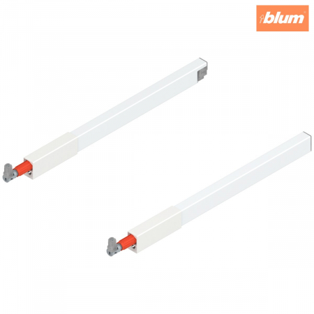 Tandembox Antaro - Blum - TANDEMBOX Lonjeron (sus), pentru Extragere cu front înalt, NL=350 mm, dreapta+stânga, pentru TANDEMBOX antaro, finisaj în culoare "Seidenweiss" (alb sidefat) ZRG.287RSICRE*R+L