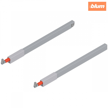 Tandembox Antaro - Blum - TANDEMBOX Lonjeron (sus), pentru Extragere cu front înalt, NL=400 mm, dreapta+stânga, pentru TANDEMBOX antaro, finisaj R9006 gri aluminiu ZRG.337RSICRE*R+L