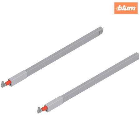Tandembox Antaro - Blum - TANDEMBOX Lonjeron (sus), pentru Extragere cu front înalt, NL=500 mm, dreapta+stânga, pentru TANDEMBOX antaro, finisaj R9006 gri aluminiu ZRG.437RSICRE*R+L