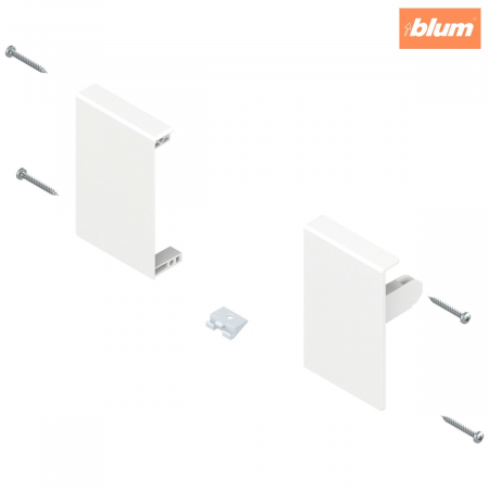 Tandembox Antaro - Blum - TANDEMBOX Suporturi de front, înălţime M, pentru sertar interior, dreapta+stânga, pentru TANDEMBOX antaro, finisaj în culoare "Seidenweiss" (alb sidefat) ZIF.71M0