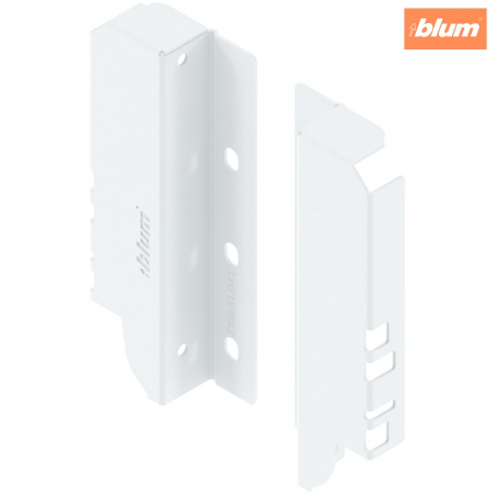 Tandembox Antaro - Blum - TANDEMBOX Suporturi pentru spate de lemn, Înălţime B (160 mm), dreapta+stânga, finisaj în culoare "Seidenweiss" (alb sidefat) Z30B000S.04HO-RW