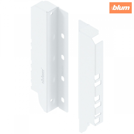 Tandembox Antaro - Blum - TANDEMBOX Suporturi pentru spate de lemn, Înălţime C (192 mm), dreapta+stânga, finisaj în culoare "Seidenweiss" (alb sidefat) Z30C000S