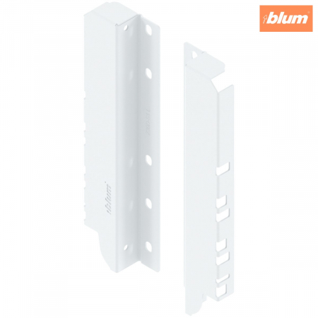 Tandembox Antaro - Blum - TANDEMBOX Suporturi pentru spate de lemn, Înălţime D (224 mm), dreapta+stânga, finisaj în culoare "Seidenweiss" (alb sidefat) Z30D000SL