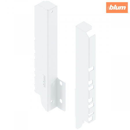 Tandembox Antaro - Blum - TANDEMBOX Suporturi pentru spate de lemn, Înălţime D (224 mm), pentru Extragere sub chiuvetă, dreapta+stânga, finisaj în culoare "Seidenweiss" (alb sidefat) Z30D000S.22HO-RW