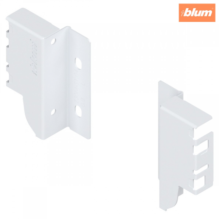 Tandembox Antaro - Blum - TANDEMBOX Suporturi pentru spate de lemn, Înălţime M (96,5 mm), dreapta+stânga, finisaj în culoare "Seidenweiss" (alb sidefat) Z30M000S.04HO-RW