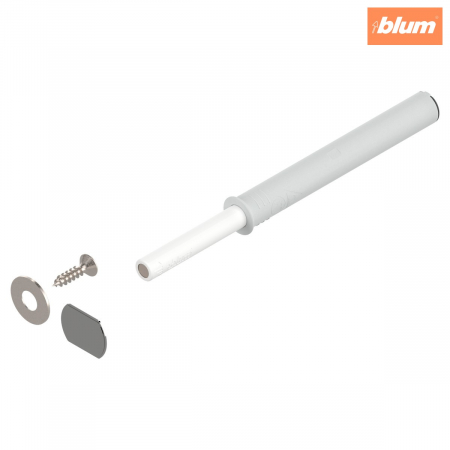 Balamale - TIP-ON pentru uşi (set), Versiune lungă, cu magnet, finisaj în culoare "Seidenweiss" (alb sidefat) 956A1004