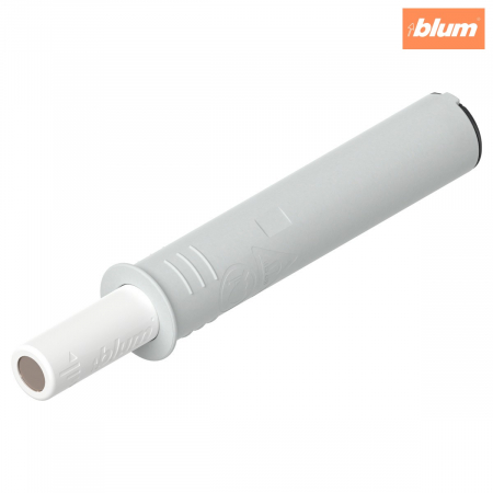 Accesorii balamale - Blum - TIP-ON pentru uşi, Versiune scurtă, cu magnet, finisaj în culoare "Seidenweiss" (alb sidefat) 956.1002