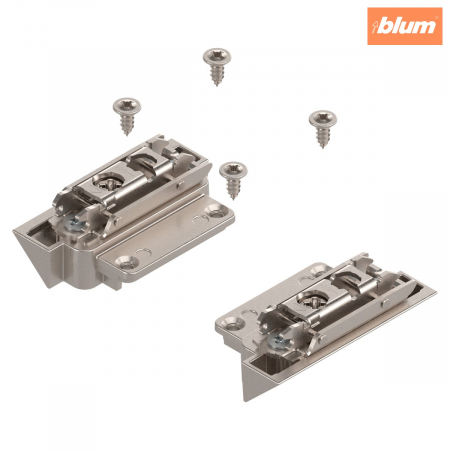 Aventos - Uşă pivotantă mică AVENTOS HK-S, Cuplaj de front pentru rame înguste de aluminiu (set), de prins cu şurub, finisaj nichelat 20K4A00A02FR-B