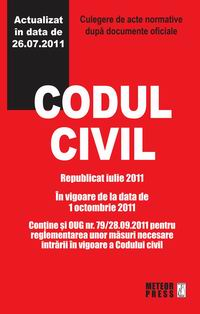 Drept - Codul civil - Republicat octombrie 2011
