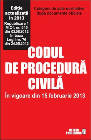 Drept - Codul de procedura civila actualizat 2013