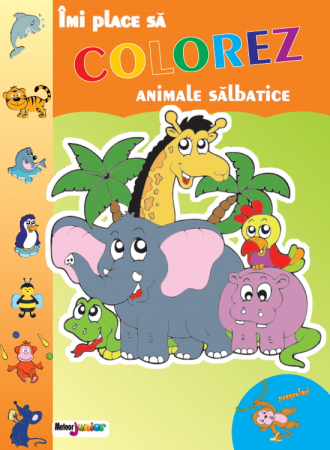 Carte scolara - Imi place sa colorez. Animale salbatice