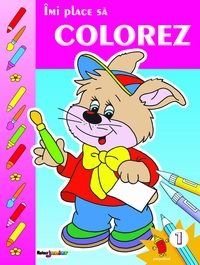 Carti de colorat - Imi place sa colorez. Vol. I (coperta roz)