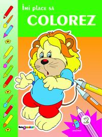 Carti de colorat - Imi place sa colorez. Vol. II (coperta verde)