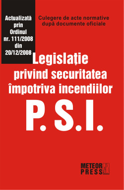 Drept - PSI. Legislatie privind securitatea impotriva incendiilor