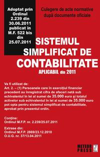 Drept - Sistemul simplificat de contabilitate