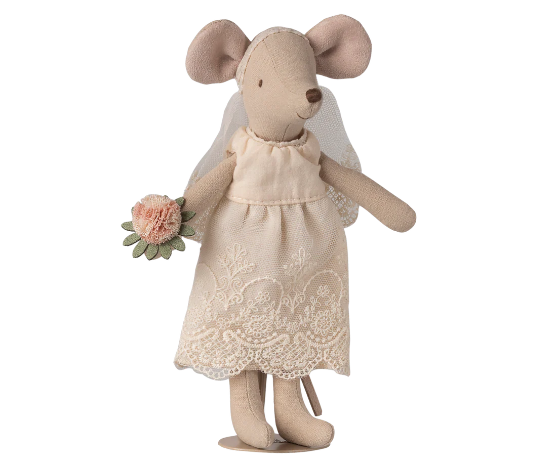 accesorii maileg - jucarie textila - Mire și mireasă într-o cutie, mama și tata șoarece [5]