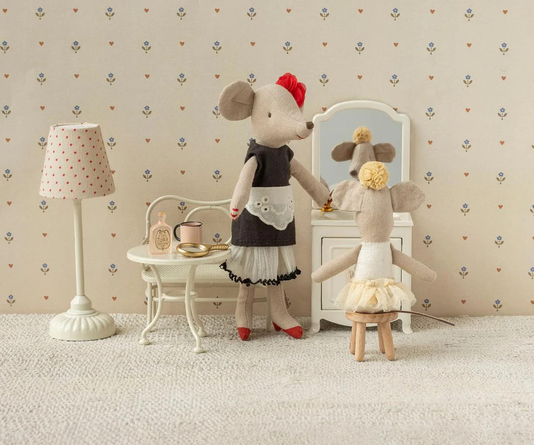 accesorii maileg - jucarie textila -  Șoricel balerină, Soră mică - off-white [5]