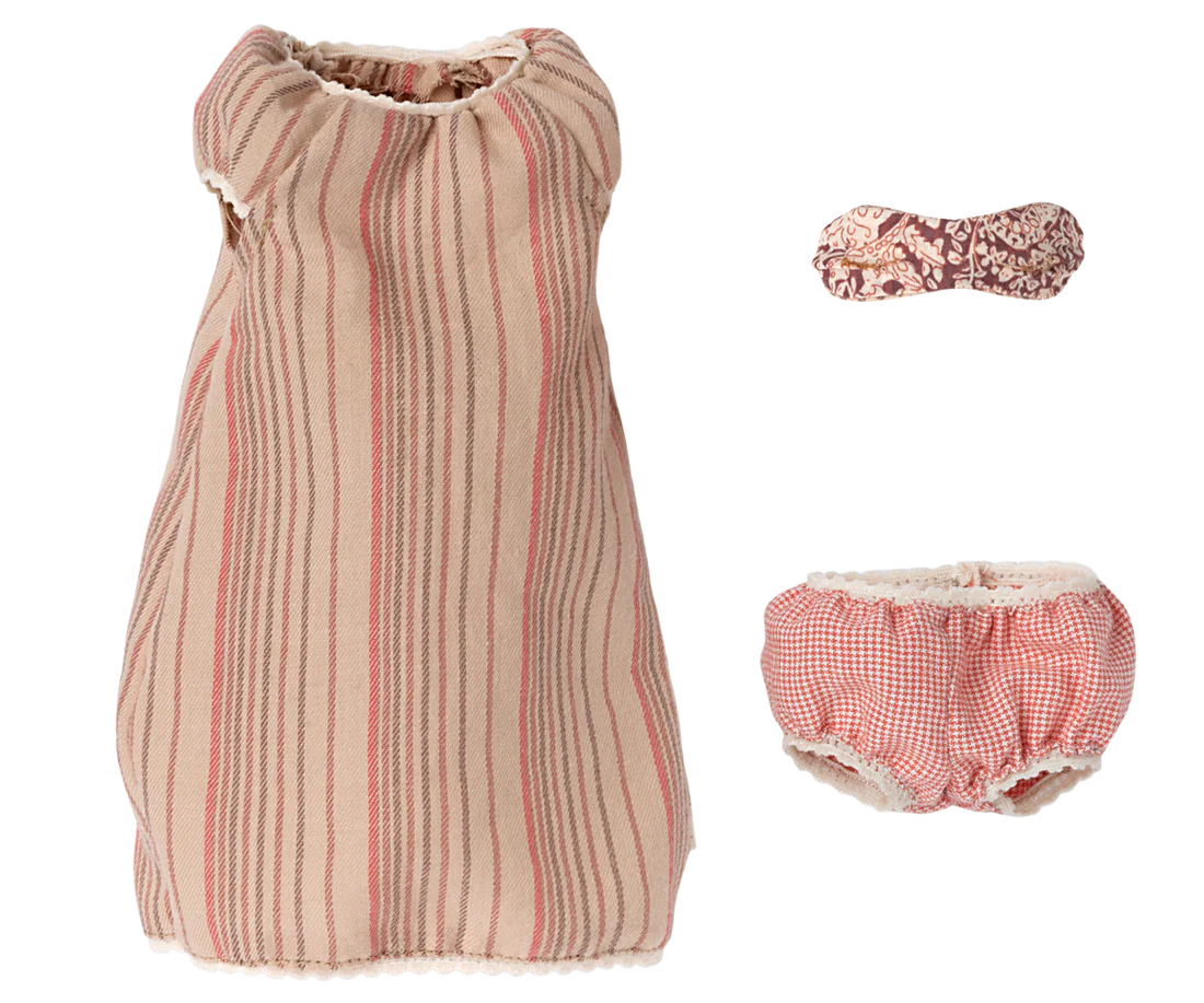 ACCESORII MAILEG - JUCARIE TEXTILA - Șoricel mediu, Cămașă de noapte [4]