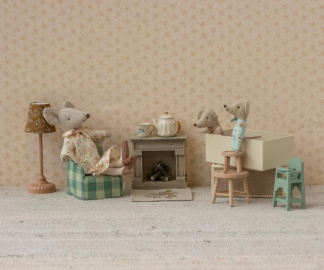 ACCESORII MAILEG - Scaun înalt, Șoricel - Mint [3]