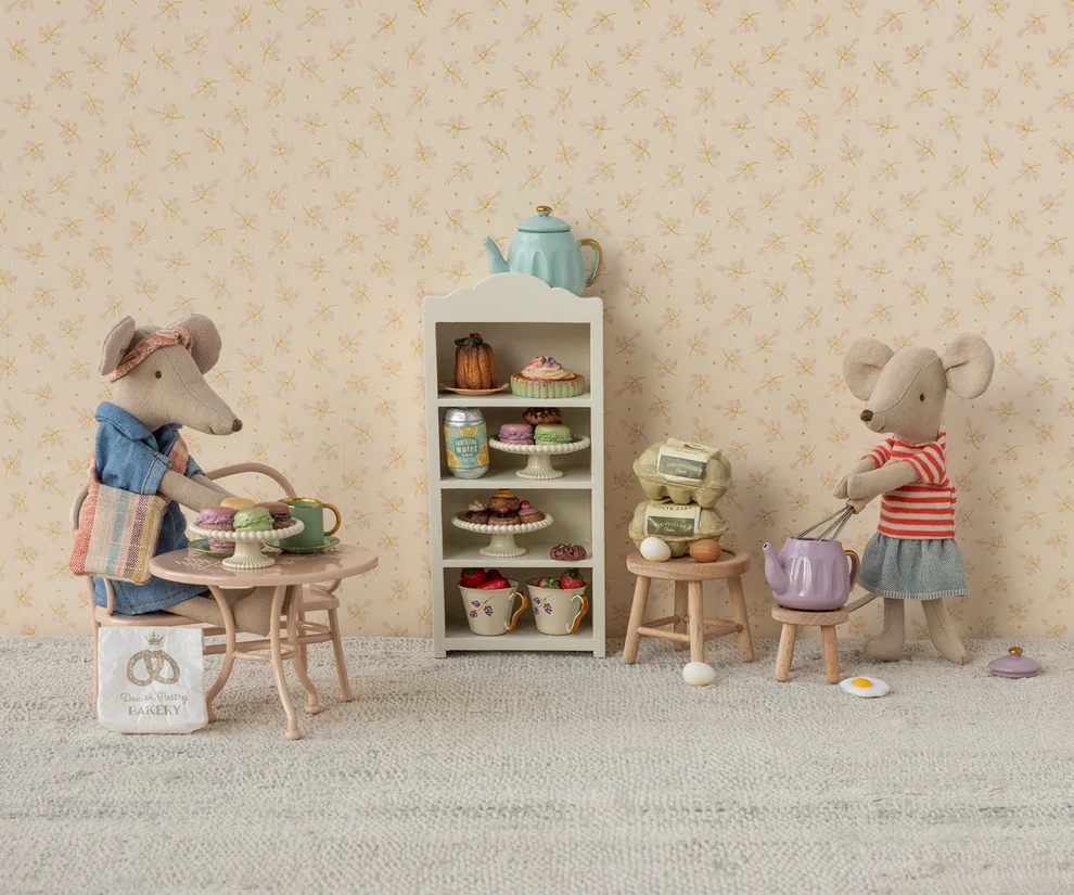 ACCESORII MAILEG - Set de cafenea, Mouse, Mare - Roz pal [2]