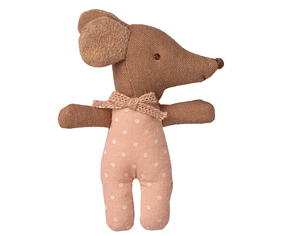 ACCESORII MAILEG - Șoricel somnoros și treaz în cutie de chibrituri - Rose [3]
