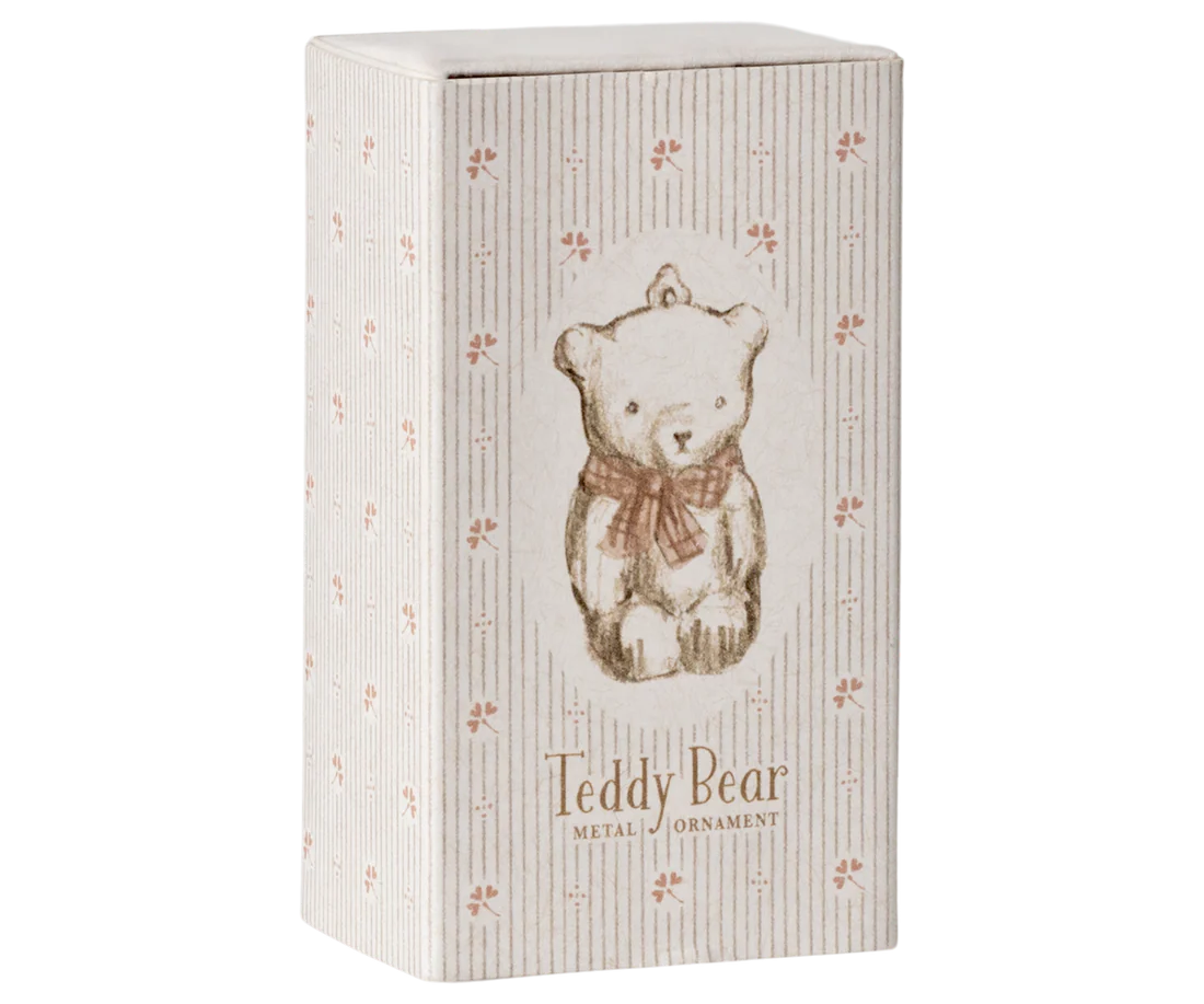 ACCESORII - Ornament  metalic, Ursuleț de pluș - Alb-gălbui/roz [3]