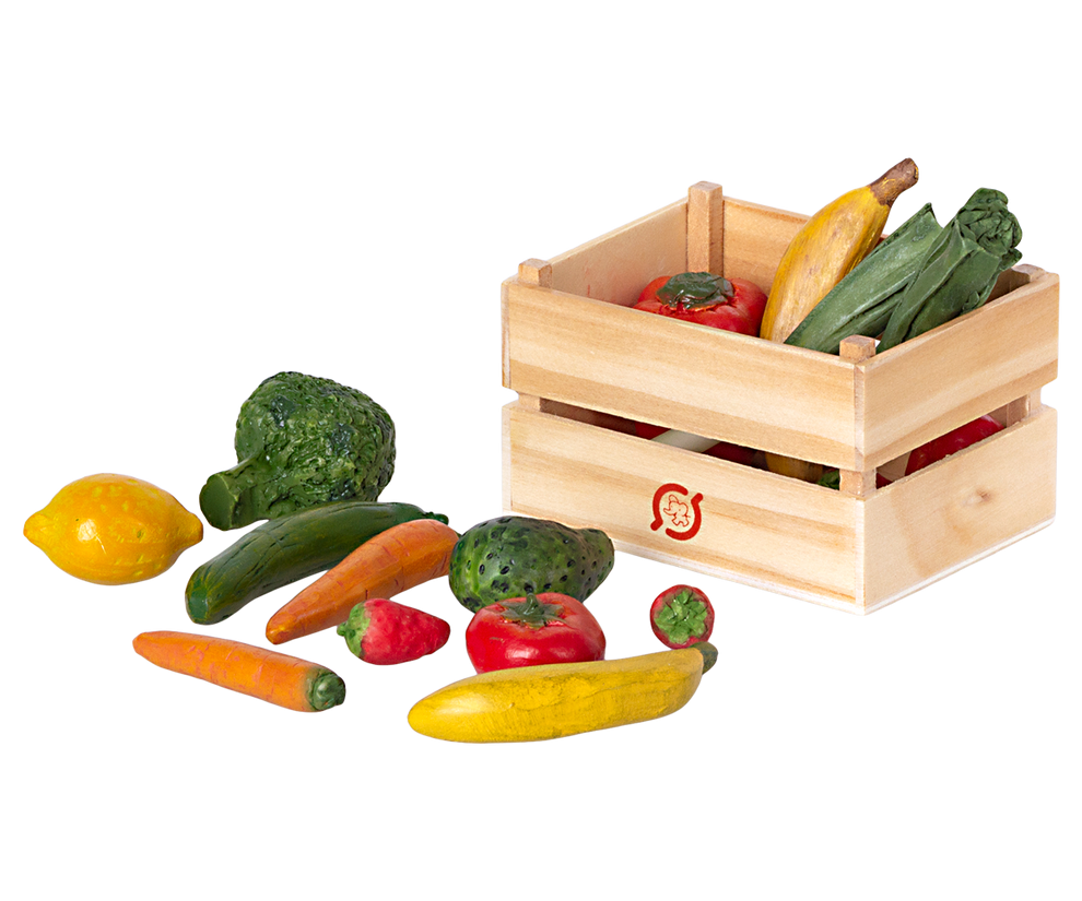 Accesorii pentru căsuța de păpuși - Lădița cu fructe și legume [2]