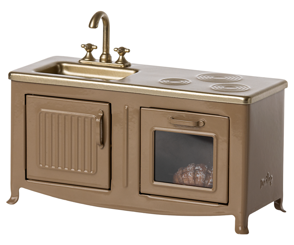 Accesorii pentru căsuța de păpuși, mini bucătărie, Maileg,  Light Brown [4]