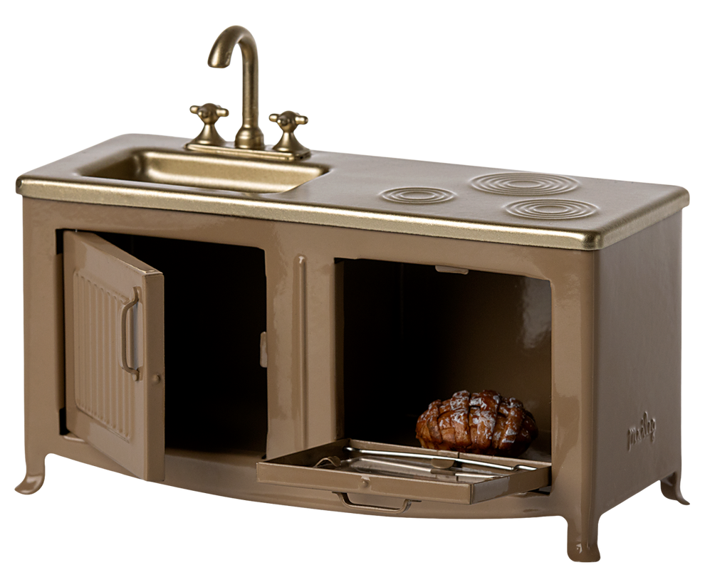 Accesorii pentru căsuța de păpuși, mini bucătărie, Maileg,  Light Brown [2]