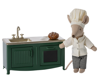 Accesorii pentru căsuța de păpuși, mini bucătărie, Maileg, Verde închis [4]