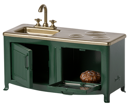 Accesorii pentru căsuța de păpuși, mini bucătărie, Maileg, Verde închis [3]