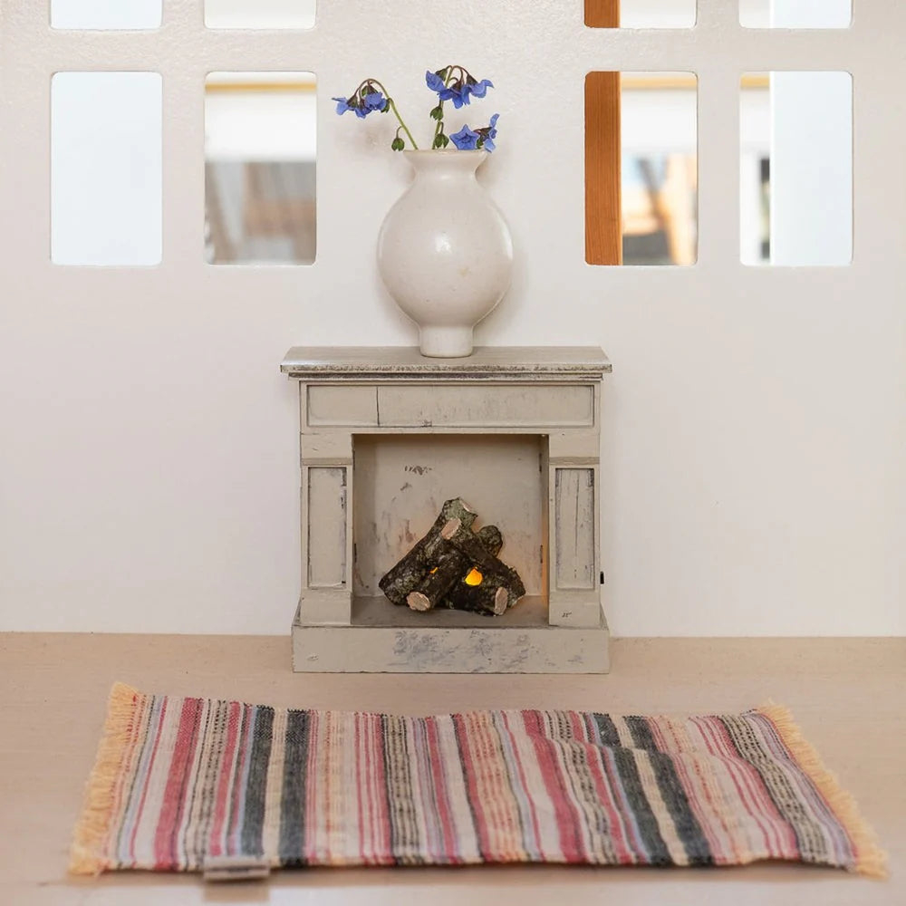 Accesorii pentru căsuța de păpuși, Șemineu în miniatură - Off-white - Maileg [2]