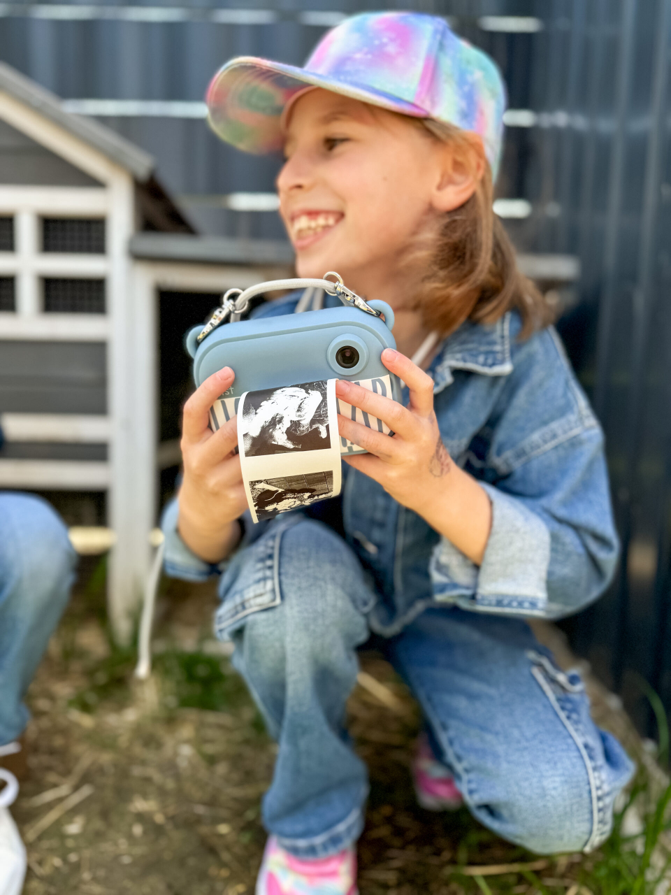 Aparat foto digital pentru copii cu functie de printare instant- Hoppstar Artist Denim [3]