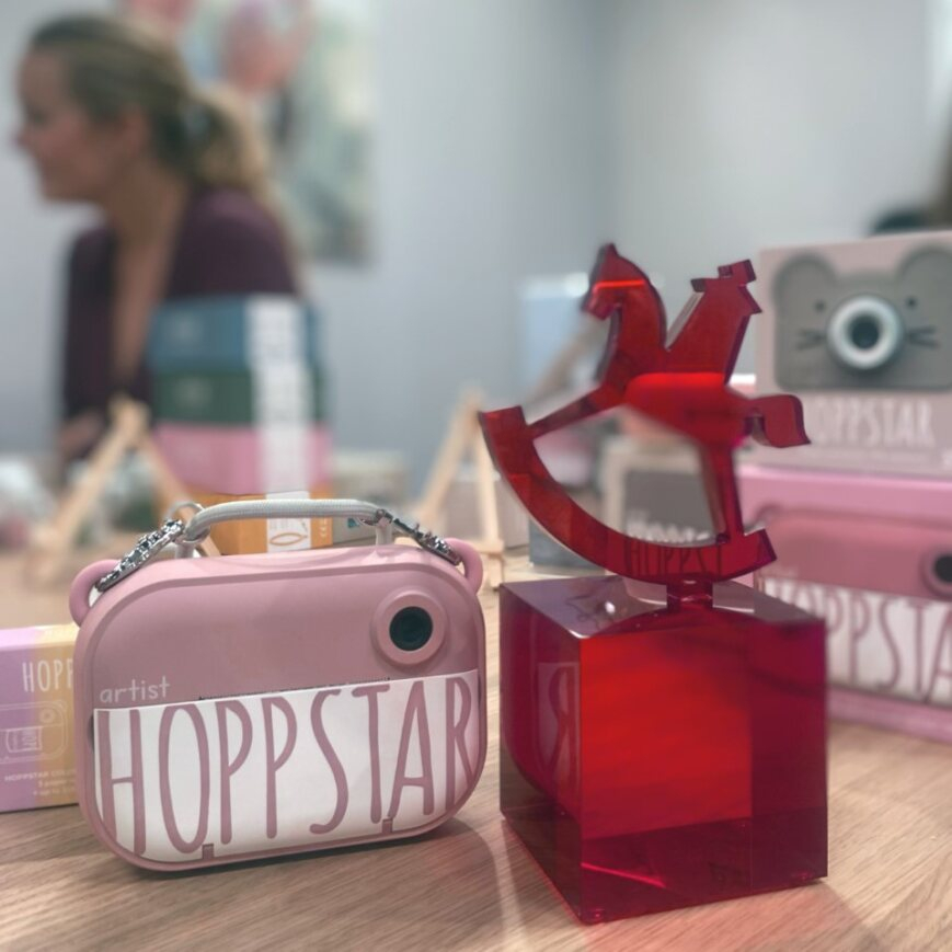 Aparat foto digital pentru copii cu functie de printare instant- Hoppstar Artist Denim [7]