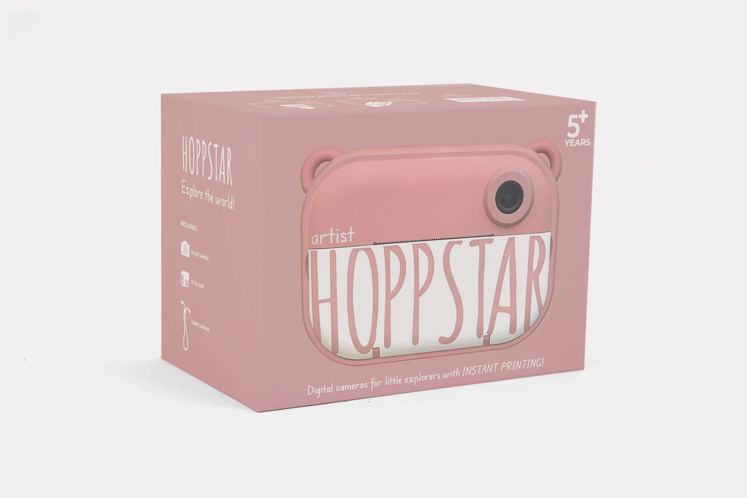 Aparat foto digital pentru copii, cu functie de printare instant, Hoppstar Artist Pink Blush [4]