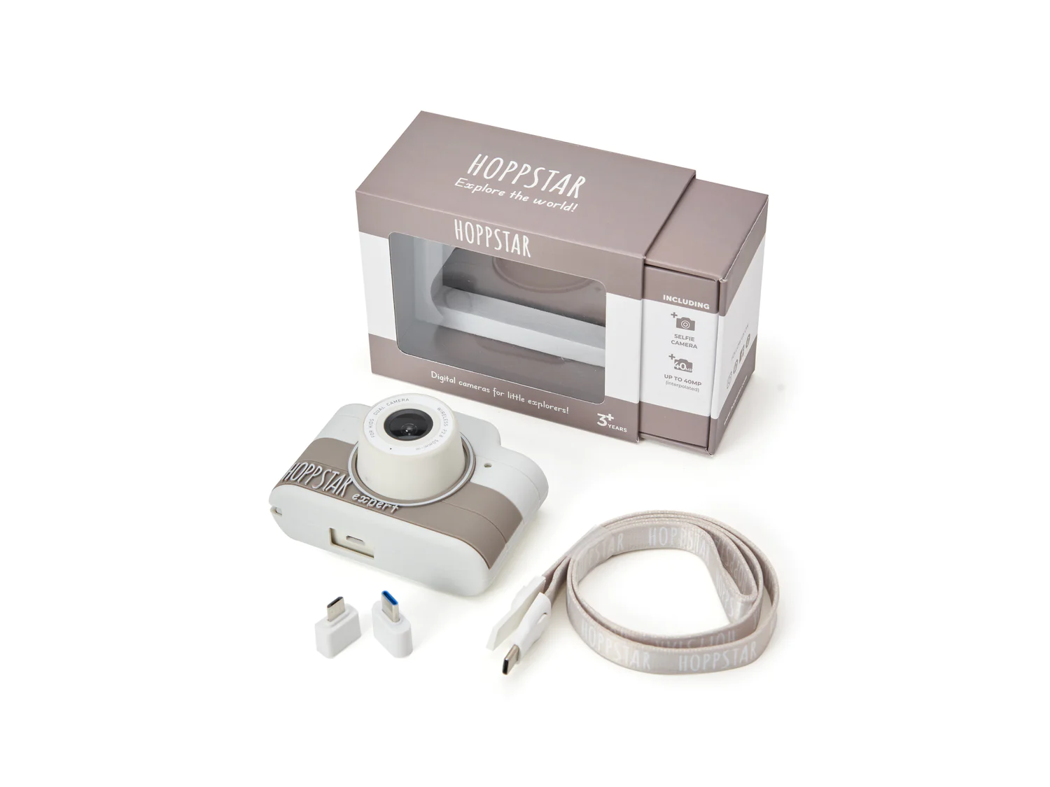 Aparat foto video digital pentru copii, Hoppstar Expert Beige [3]
