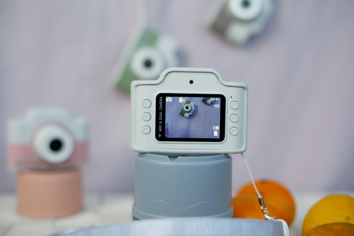 Aparat foto video digital pentru copii, Hoppstar Expert Beige [8]