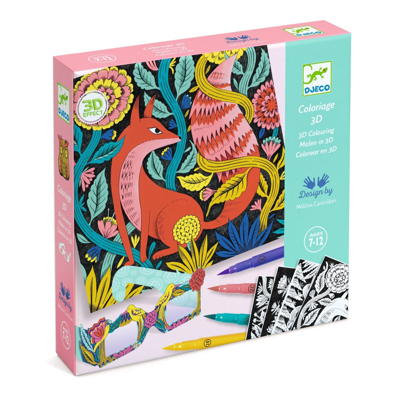 Atelier de colorat 3D Fantezie in padure, Djeco [1]