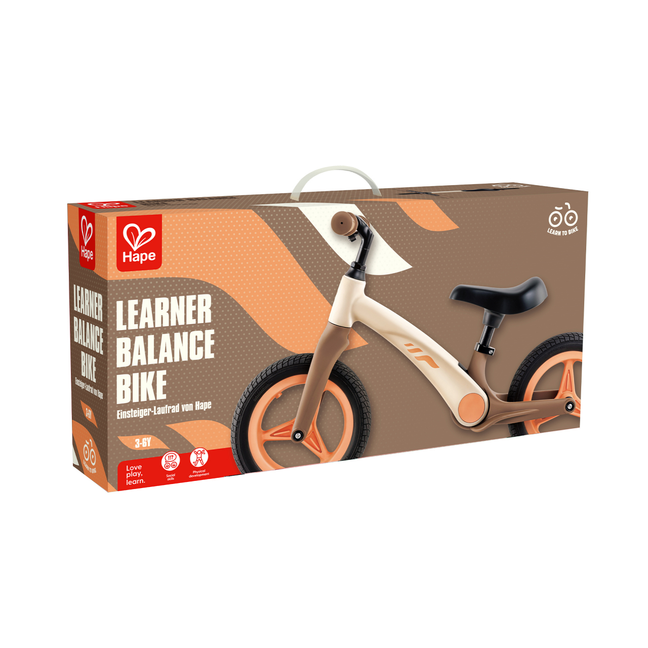 Bicicleta de echilibru pentru copii, bej [3]