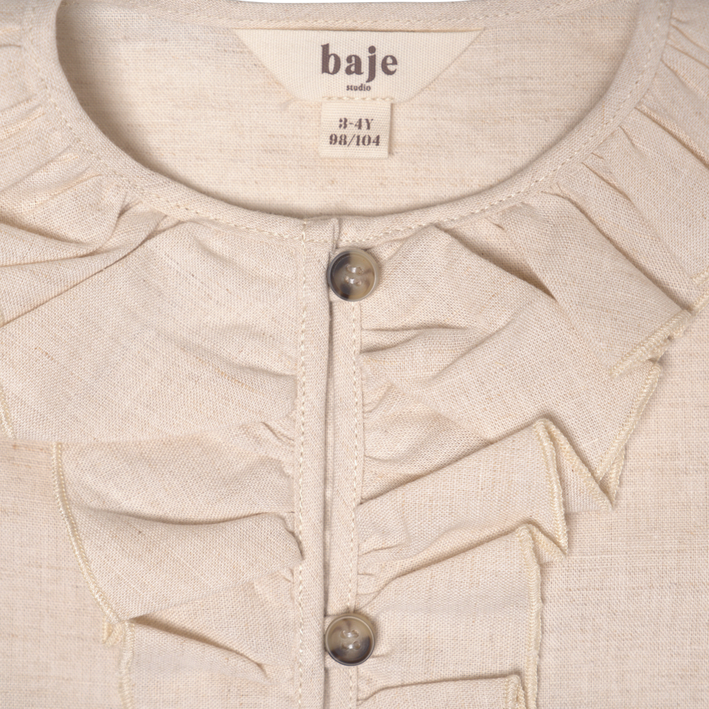 Bluza Albany, bumbac organic și in, Baje [5]