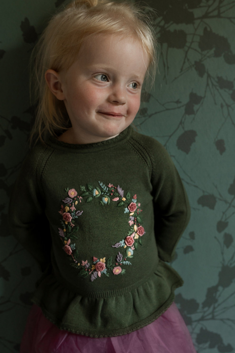 Bluza  brodată, bumbac organic, Ellie, Hanevild [4]